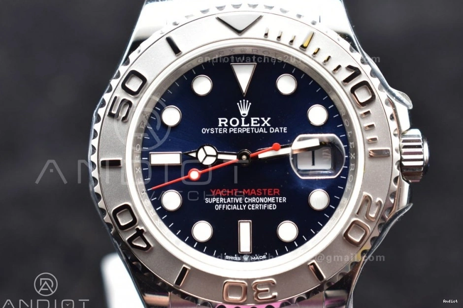 A2836 Blue Yacht-Master Dial Bracelet 1:1 126622 SS Best Edition GSF on 0127